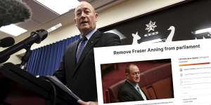 More than a million people have called for Queensland senator Fraser Anning to be removed from Parliament because of his reaction to the terrorist attack in Christchurch