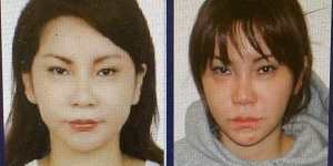 Two images of organised crime boss Mae Ja Kim,who was jailed in 2015 in Victoria for a minimum of two and a half years in connection to dealing with the proceeds of crime.