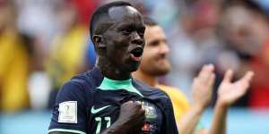 Awer Mabil was involved in Australia’s terrific World Cup campaign in Qatar.
