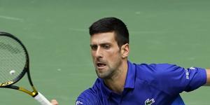 Novak Djokovic at the US Open.
