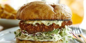 The fish burger.