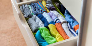 Lovingly folded piles of neat clothing Marie Kondo-style will bring you more joy than negativity.
