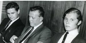 Dan Van Blarcom,right,pictured in 1970. He later claimed to have been an undercover Nazi infiltrator.
