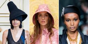 Hats on. Inspiration from the spring 2022 runway:Koche;Etro;Tom Ford.