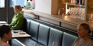 Inside the Lavender Bay restaurant.
