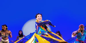 Jac Yarrow as Joseph in Joseph and the Amazing Technicolor Dreamcoat at The London Palladium in 2021.