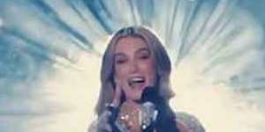 Delta Goodrem performs her song Eclipse at the Eurovision Song Contest grand final for 2026.