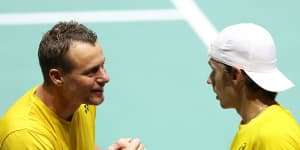 Comeback victory pulls Hewitt’s Australia back from Davis Cup brink