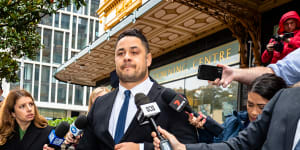 Court’s CCTV footage in spotlight as Jarryd Hayne supporter sues Seven