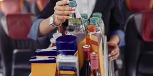 Drinking too much water is as bad as not drinking enough when it comes to flying.