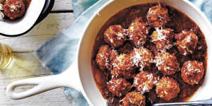 Spicy kick ... Meatballs in chipotle sauce.