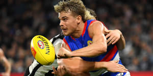 Bailey Smith has served his AFL suspension and will return for the Bulldogs on Friday night.