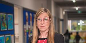 Mossgiel Park Primary School,Principal Lynn Ordis.