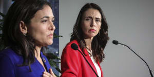 Sheryl Sandberg,with NZ Prime Minister Jacinda Ardern,acknowledged Facebook did not take down videos of the Christchurch killings quickly enough.