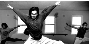 Stephen Page in the early days of the Bangarra Dance Theatre.