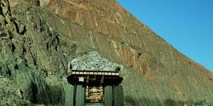 Truck in Super Pit,Kalgoorlie