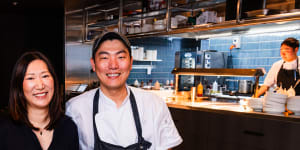 Soul Dining’s husband-and-wife owners Illa Kim and Daero Lee in their just-opened new restaurant.