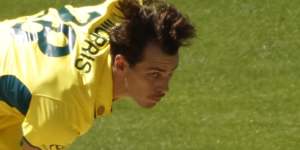 Lance Morris made his international debut for Australia last Friday.