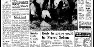 Front page of The Age on December 23,1972.