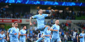 Jamie Maclaren was on top of his game for Melbourne City on Saturday night,scoring five goals in their thrashing of Melbourne Victory.