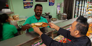 Chef Jessi Singh at his favourite store,MKS Spices'n Things in Preston.