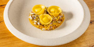 The pasta course might be cheese-filled tortellini.