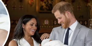 Proud Harry and Meghan show off Baby Sussex and reveal his name