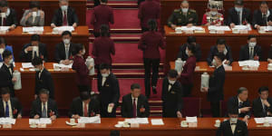 The opening session of China’s National People’s Congress last year.