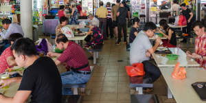 Singapore has more than 100 open-air hawker centre food markets with meals usually priced at $SGD5 or less.