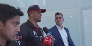 Latrell Mitchell and Jack Wighton spoke in New Zealand after their arrest in Canberra.