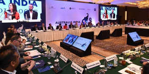 The Australia India Leadership Dialogue in New Delhi on Tuesday 