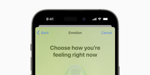 Graphics on Apple’s new mental health feature.
