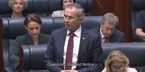 Premier Roger Cook during question time on Tuesday. 