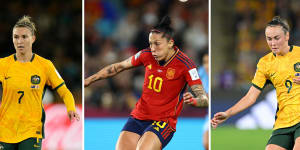 The three players that ran the most kilometres in the 2023 World Cup:Steph Catley,Jennifer Hermoso and Caitlin Foord.