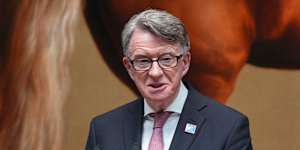 Peter Mandelson in London in June last year,when he was still British ambassador to the US.