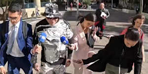 Troy Mercanti leaving court on Monday.