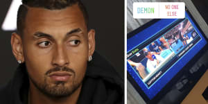 'Who is he watching?':Kyrgios in dig at Hewitt on social media