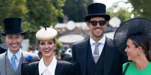 Dressed to impress:Siblings Tom and Kate Waterhouse step out at Royal Ascot races. 