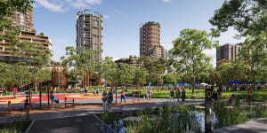 The government has lodged a lower-density plan than initially proposed for part of the Waterloo public housing estate.