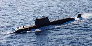 The Royal Navy’s Astute-class submarine,which will start visiting Perth more frequently this decade. 