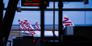 Virgin Australia recorded a $77 million loss in the 2020-21 financial year. 