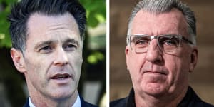 NSW Premier Chris Minns (left) and Health Services Union boss Gerard Hayes have spoken about the escalating paramedic pay stoush. 