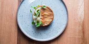 Pine mushroom tartlet.