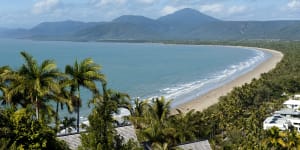 Four Mile Beach from Flagstaff Hill lookout,Port Douglas. 