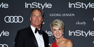 David Panton and Julie Bishop at the InStyle gala.