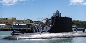 A US Virginia class nuclear-powered submarine will be sold to Australia under the agreement.
