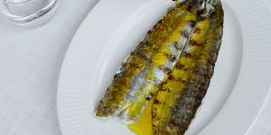 Margaret’s King George whiting drizzled with extra virgin olive oil.