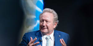Andrew Forrest,Fortescue’s billionaire executive chairman.