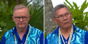 Anthony Albanese has offered visas to Tuvalu residents in a historic deal as rising sea levels threaten the Pacific Island nation.