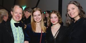 Angourie Rice (second from left) with dad Jeremy,sister Kalliope and mum Kate.